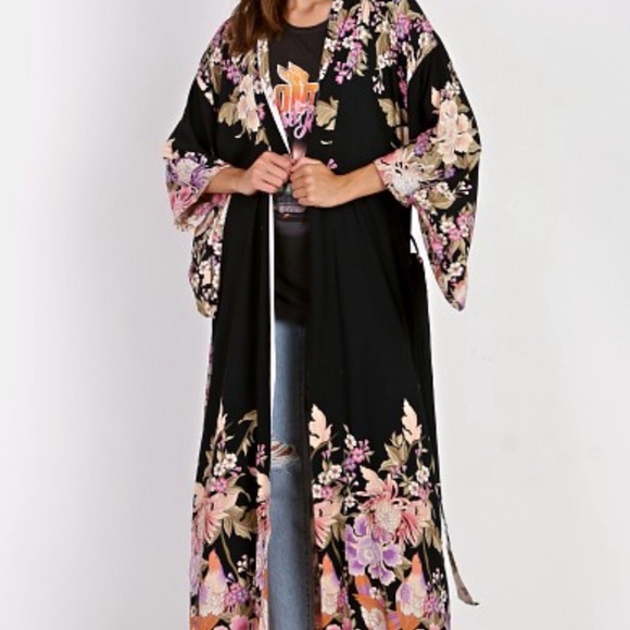 Spell Jackets & Blazers - Spell & The Gypsy Blue Skies Luxe Reversible Kimono - OS - preloved